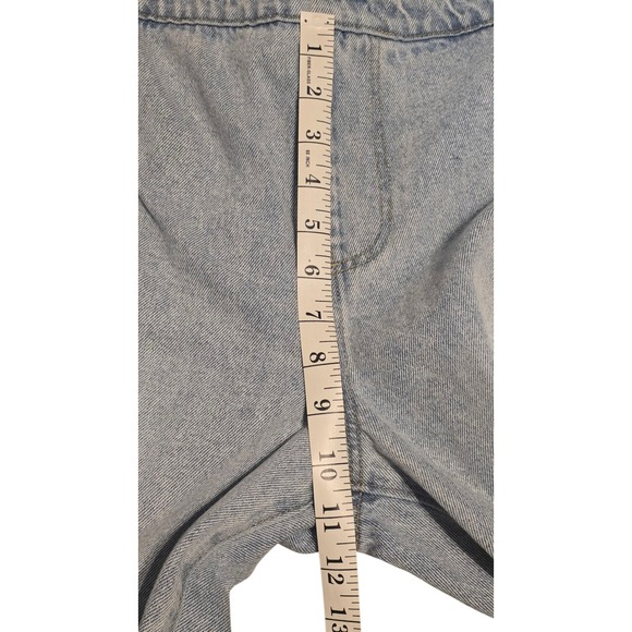 Juicy Couture Denim Overalls 1X Light Wash Wide Leg Y2K‎ Jumpsuit Romper - Picture 10 of 11